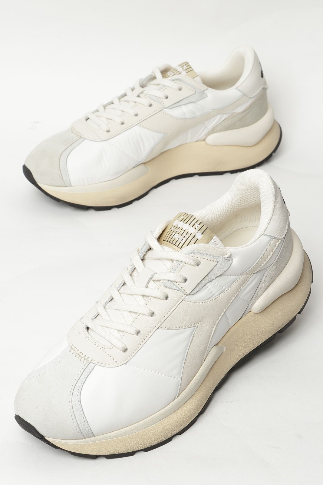 DIADORA - 数量限定 MERCURY ELITE - マーキュリー エリート レザー スニーカー 201.180469 / ホワイト  D0296 | BEKKU HOMME