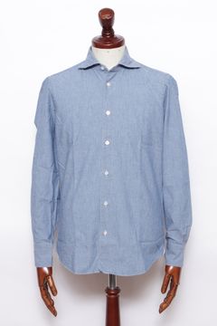 SIMONE シモーネ / BALI バーリ コットン シャンブレー カッタウェイ シャツ / インディゴ