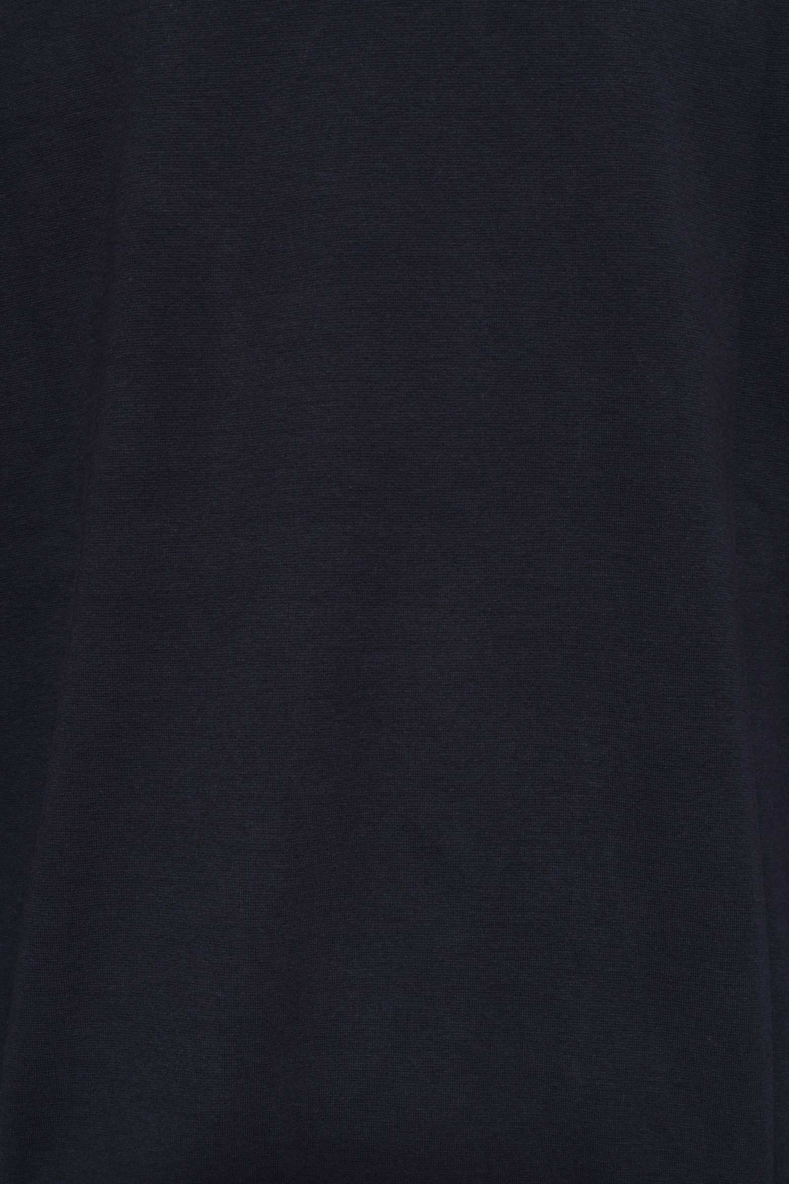 【サイズ50まで】FIANO LUNGO rib jersey コットン リブジャージ モックネック 長袖 カットソー / ネイビー 670