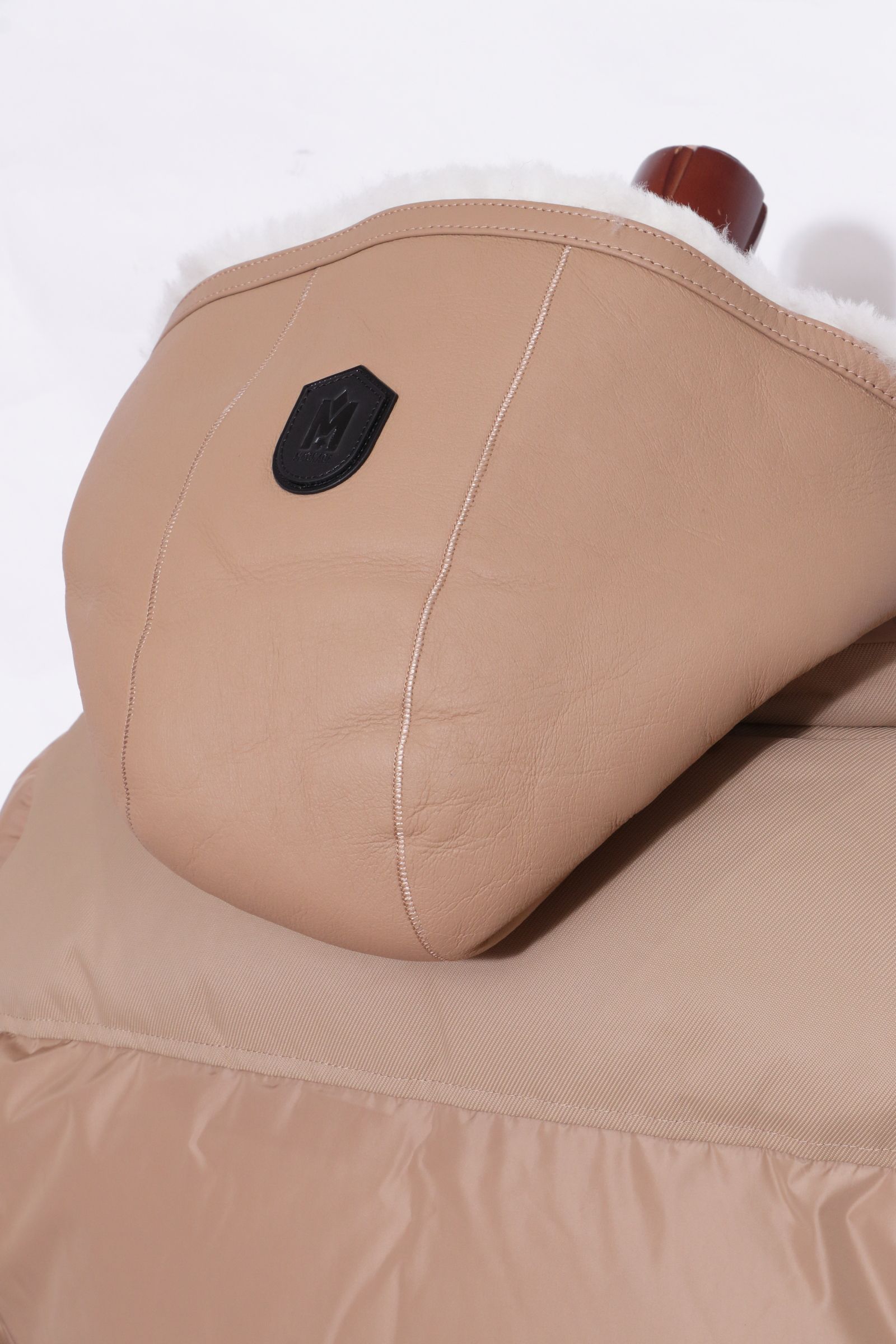 RILEY  ムートンコンビ ハイブリッド ダウンジャケット / キャメル