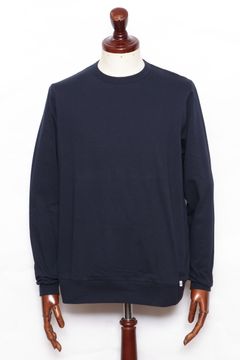 【サイズ50まで】NEBBIOLO LUNGO コットン クルーネック 長袖 カットソー / ネイビー 670