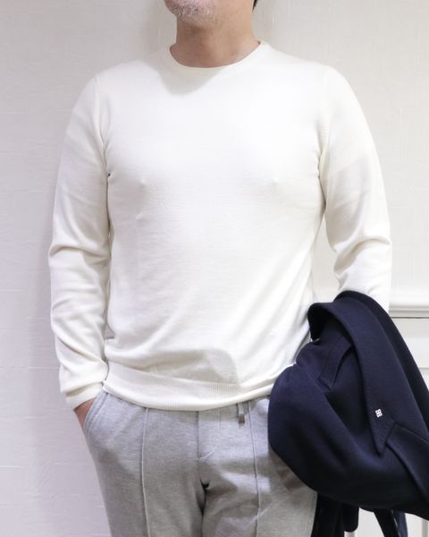 BERWICH イージーパンツ H DUEを使用したリラックスジャケパンスタイル