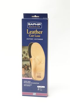 【ハーフサイズダウン可能】 SAPHIR サフィール アナトミック フットベッド インソール / レザータイプ