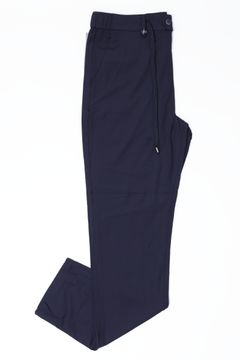 【セットアップあり】ストレッチ ナイロン ジャージ シアサッカー 1プリーツ シャーリングパンツ  / ネイビー