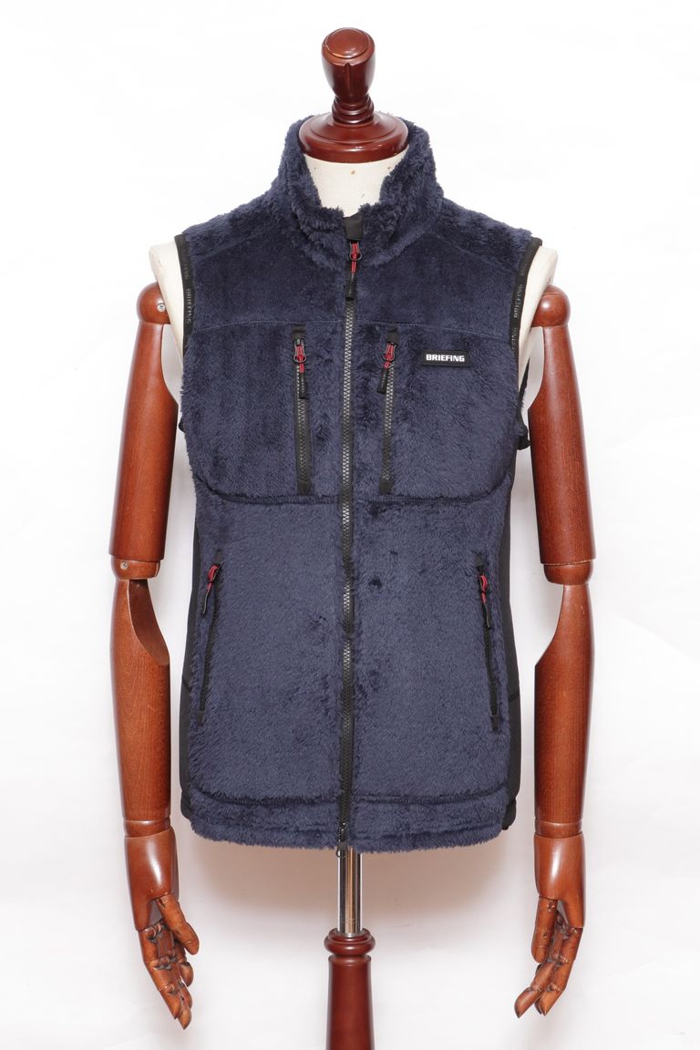 BRIEFING GOLF - FLEECE VEST フリース ジップアップ ベスト 
