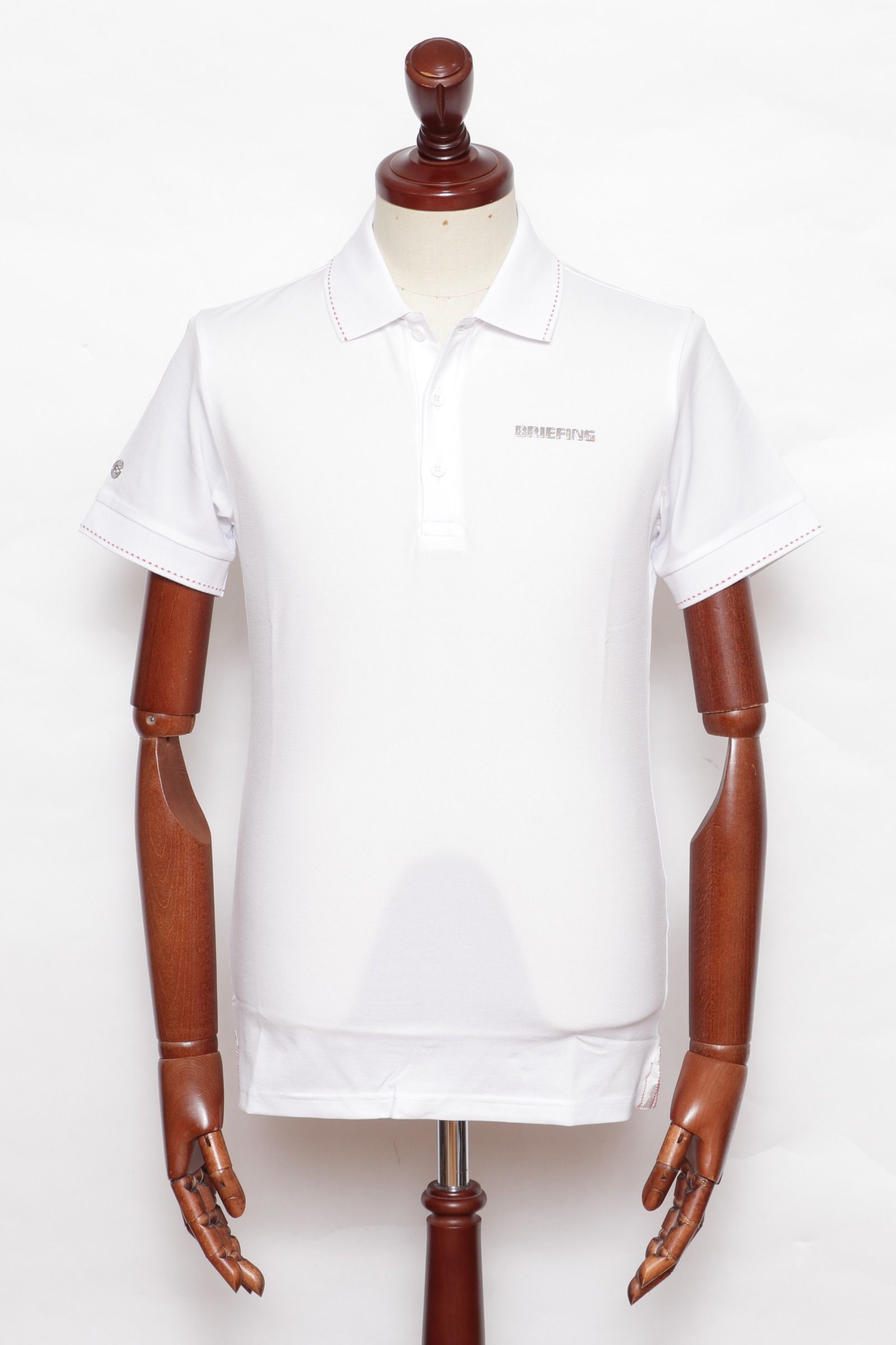 BRIEFING GOLF - MENS BASIC POLO ストレッチナイロン ポロ / ホワイト