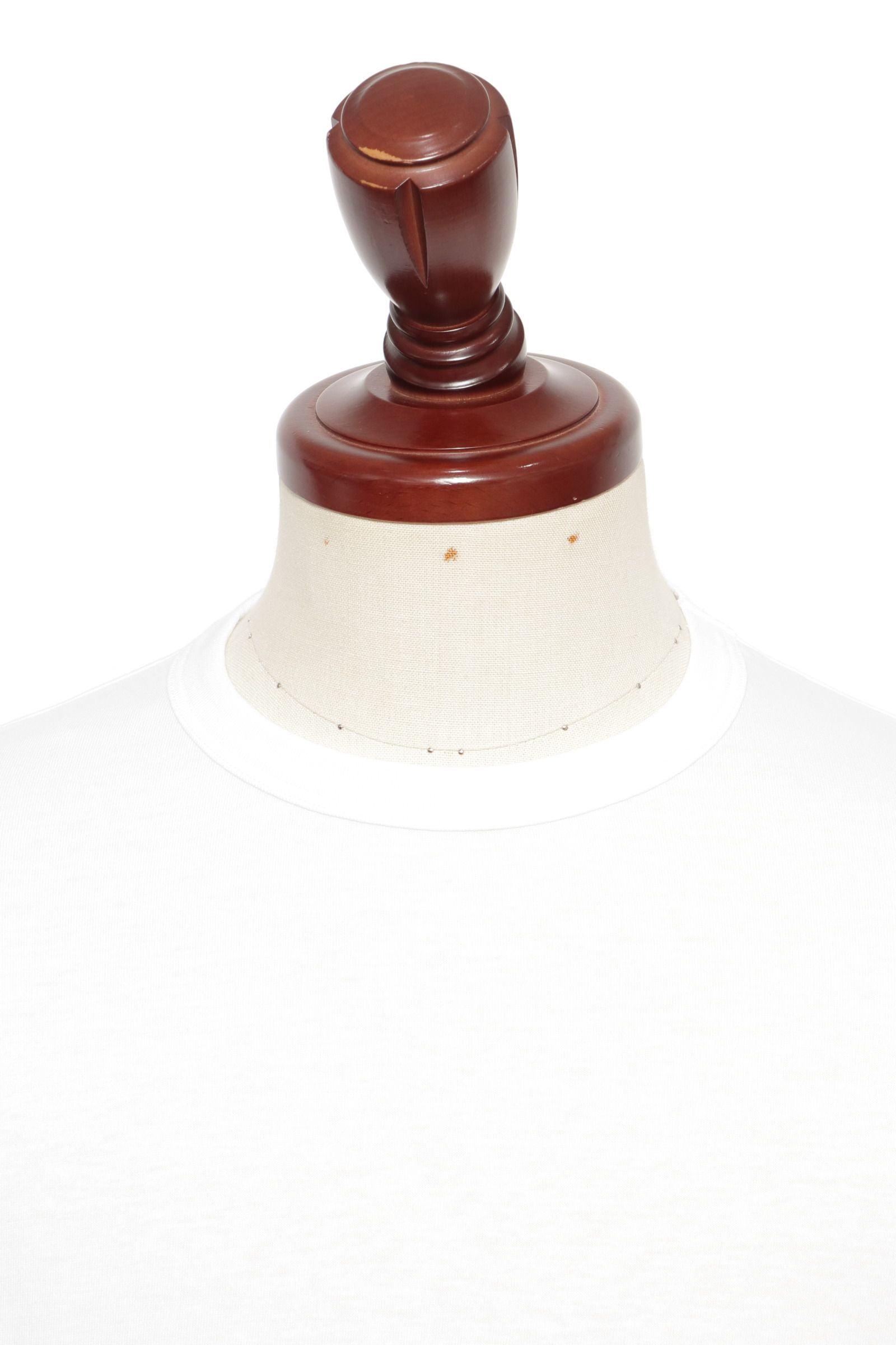 【サイズ52まで】NEBBIOLO LUNGO コットン クルーネック 長袖 カットソー / ホワイト