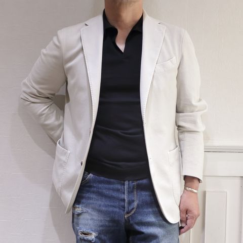 "PT TORINO DENIM"のクラッシュデニムを使用した漢ジャケデニコーデ