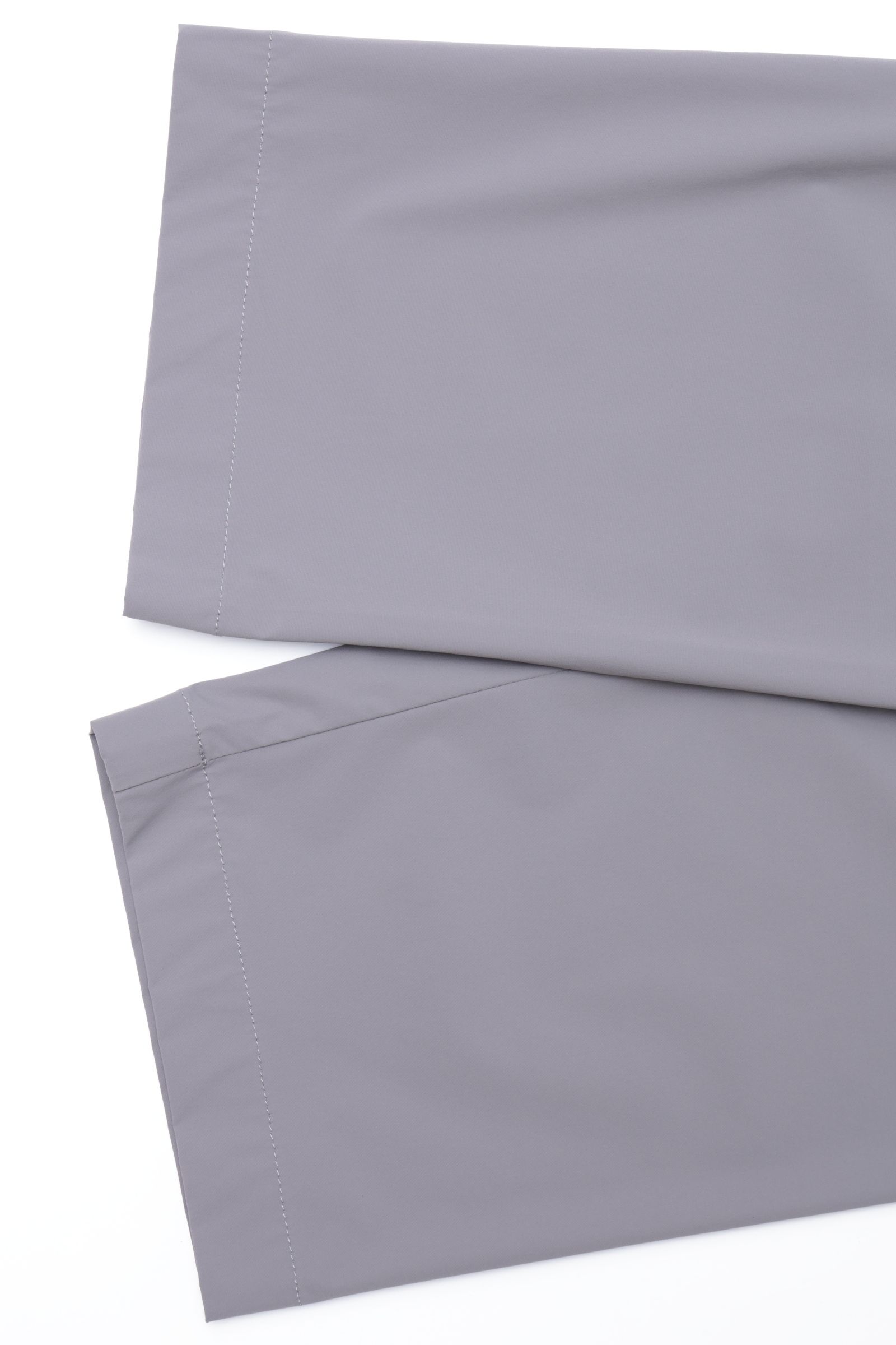 FUNCTIONAL WARDROBE ウォーターレペレント ストレッチナイロン 1プリーツ テーパード シャーリングパンツ / グレー 9444