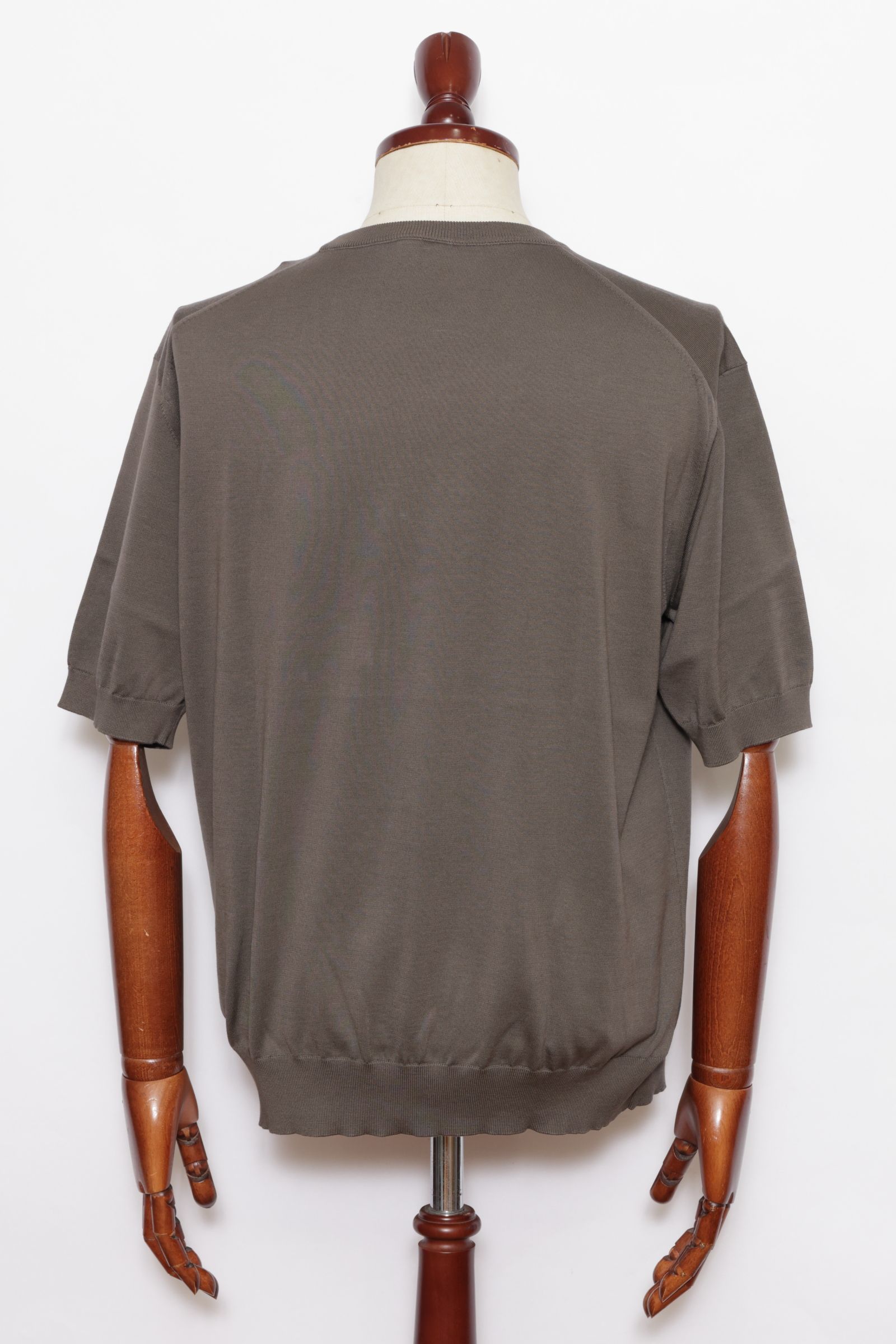 formaシリーズ #0440 21G シーアイランドコットン ハイゲージ リラクシングクルーネックプルオーバー / KHAKI BROWN カーキブラウン