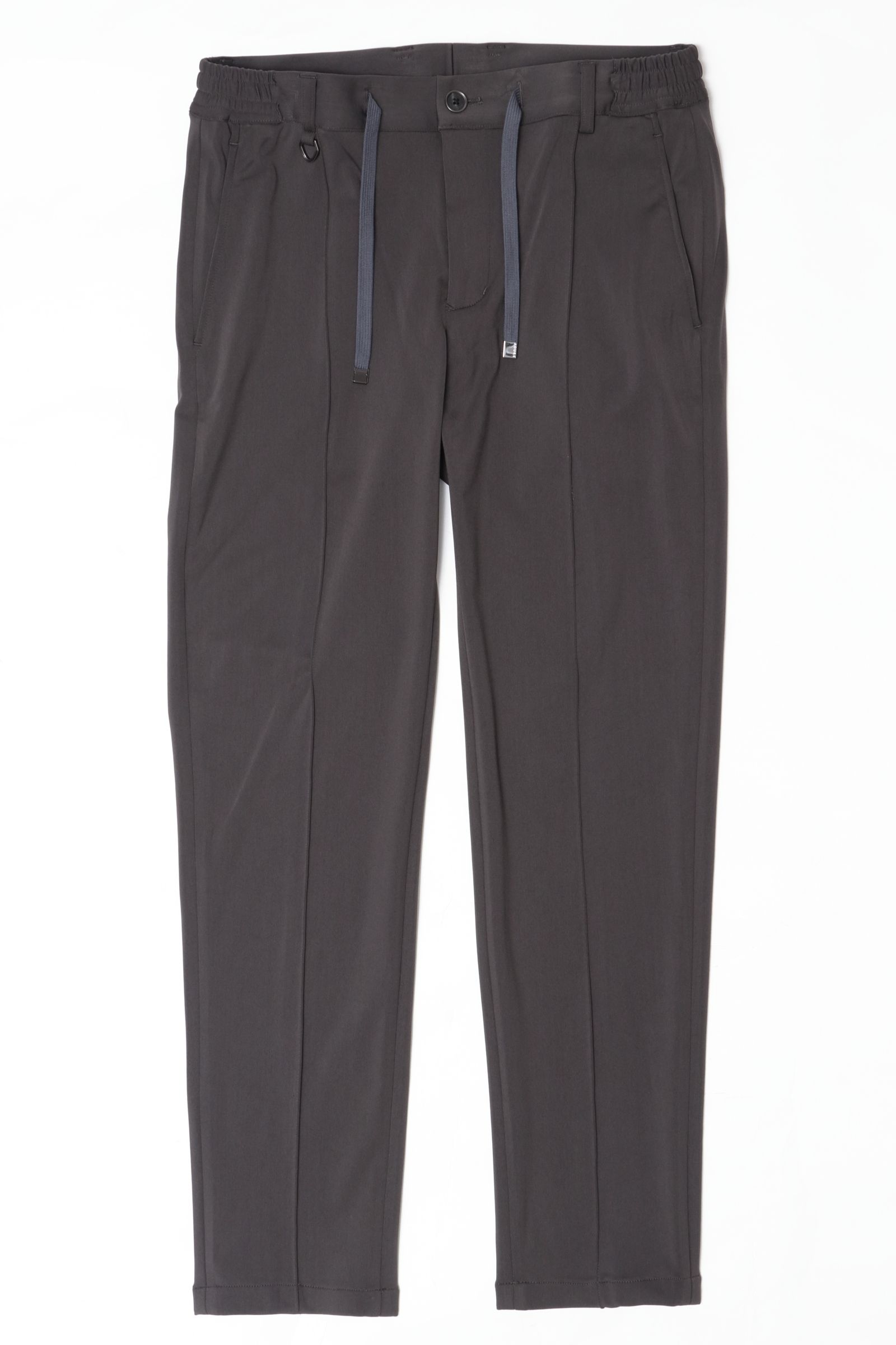 【セットアップあり】MALPENSA SHINE TRICOT マルペンサシャイントリコ ナイロンストレッチ ノープリーツ テーパード イージースラックス / CGRY チャコールグレー