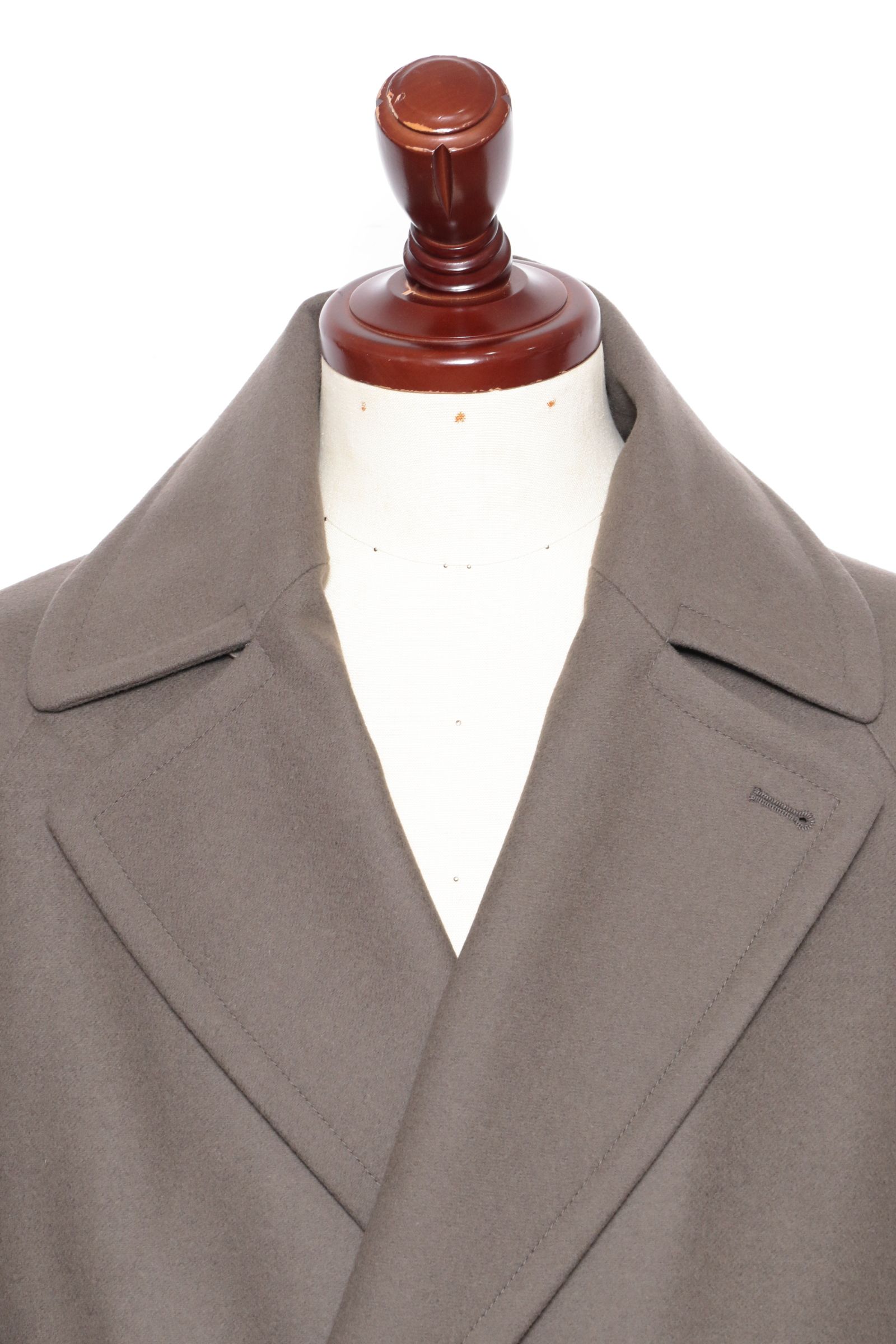 BRINDISI - ブリンディジ ウール ベルテッド ダブルコート / オリーブ 0513