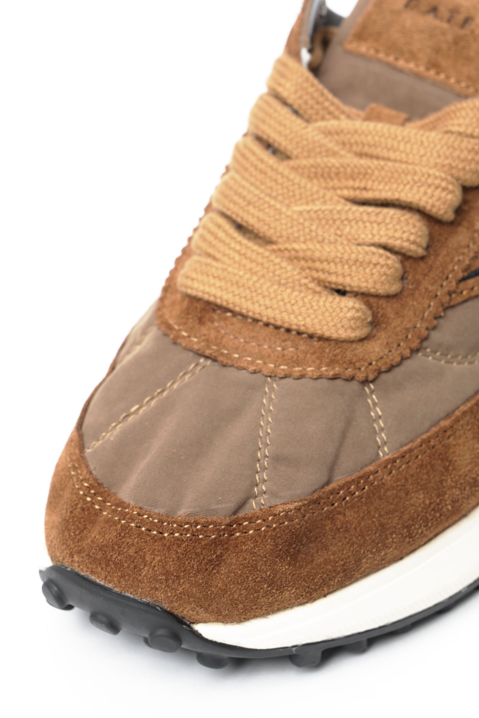 ATHLETA WAX CUOIO ナイロン × スウェード ランシュータイプ スニーカー / ブラウン