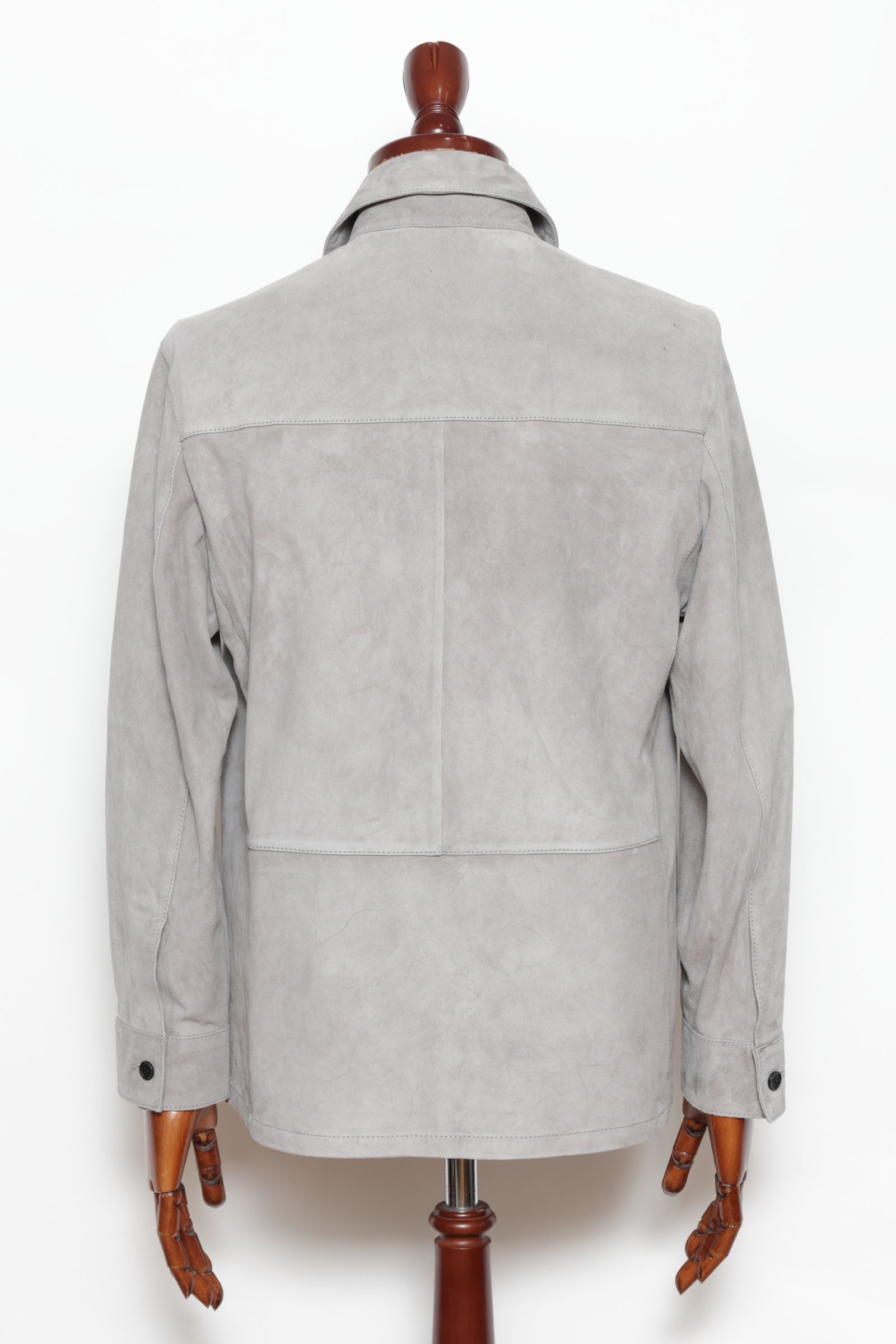 DEX ゴートスウェード シャツジャケット / LIGHT GREY ライトグレー