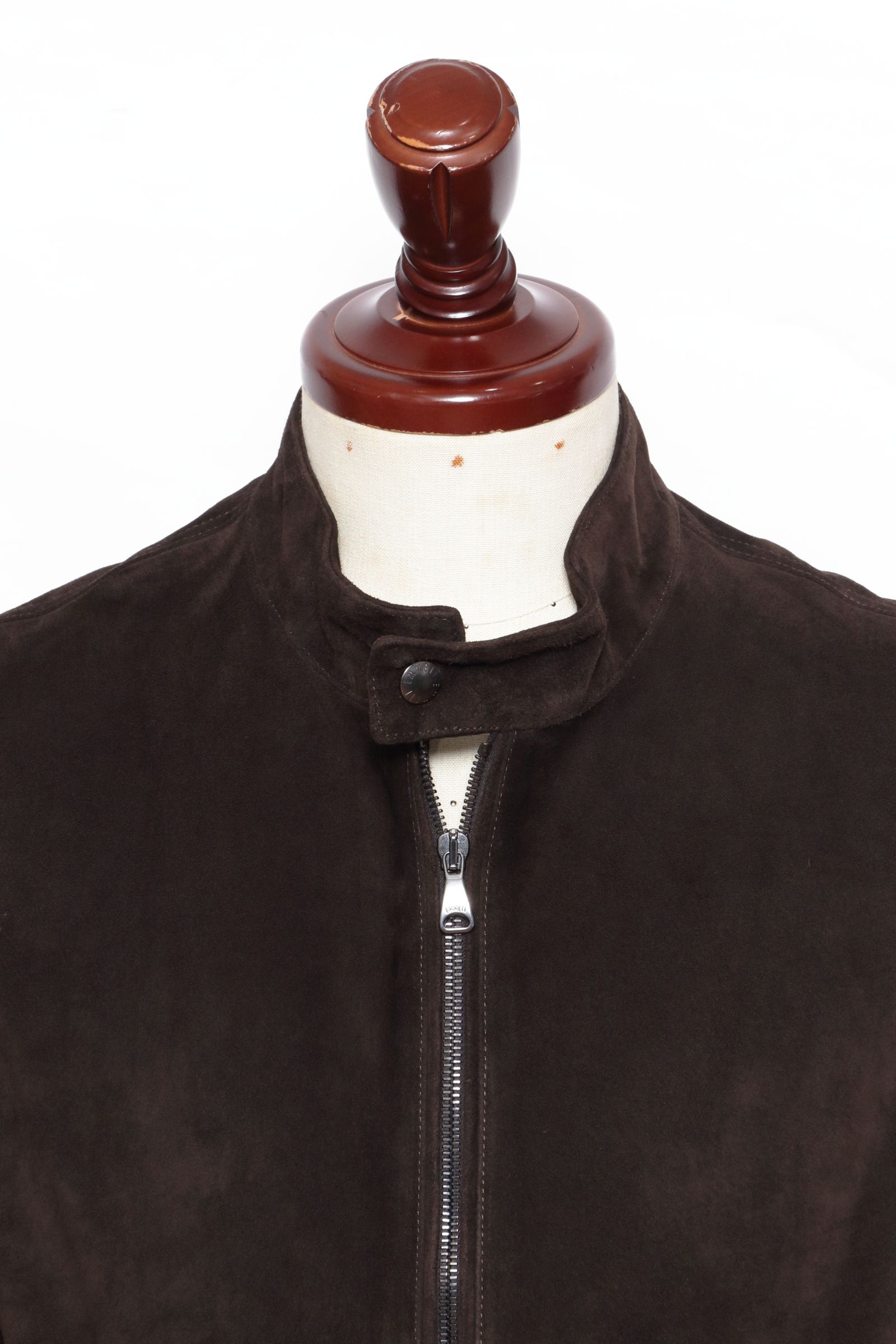 【数量限定】JURI SP NABUK カーフスキン ヌバックレザー シングル ライダース レザージャケット  / MARRON2 ダークブラウン