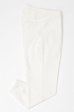 【セットアップあり】arteccoシリーズ #0430 コットン ニット 永久クリース ジョガーパンツ / White ホワイト