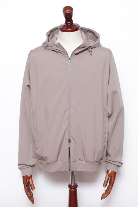 FUNCTIONA WARDROBE ウォーターレペレントナイロン ジャージ ハイブリッド ブルゾン / トープ