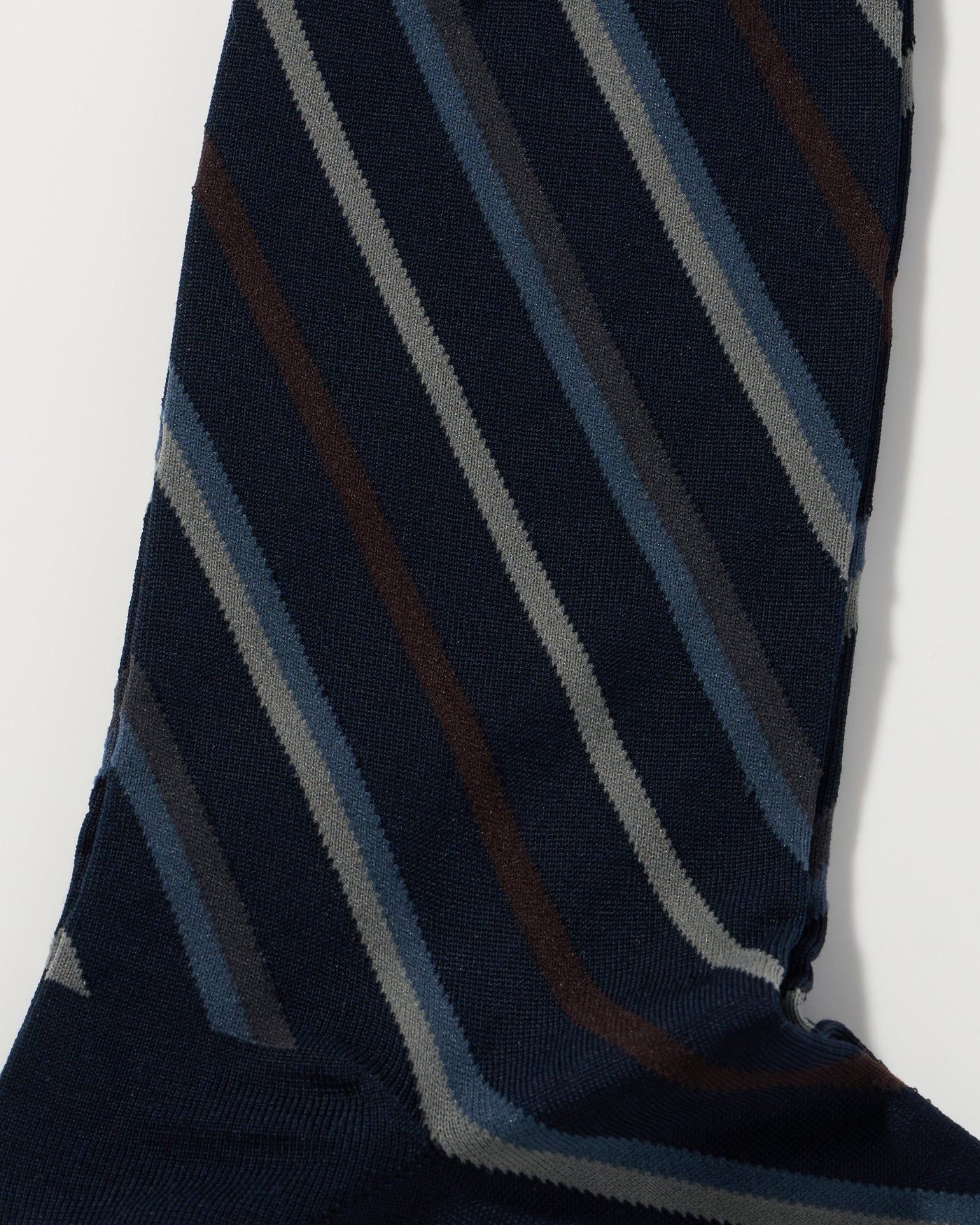 ネコポス対応(385円で発送)/ REGIMENTAL  レジメンタルストライプ コットン ソックス / ネイビー