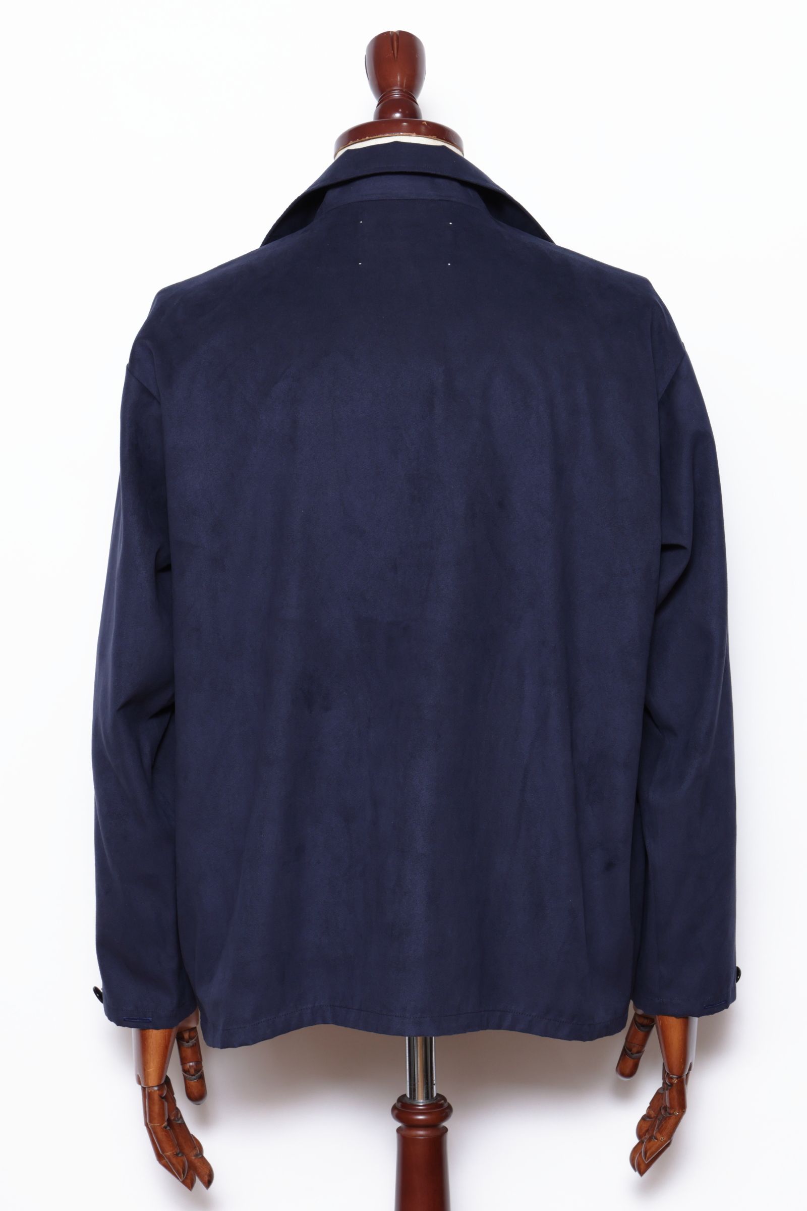 フェイクスエード カバーオール ジャケット / ネイビー