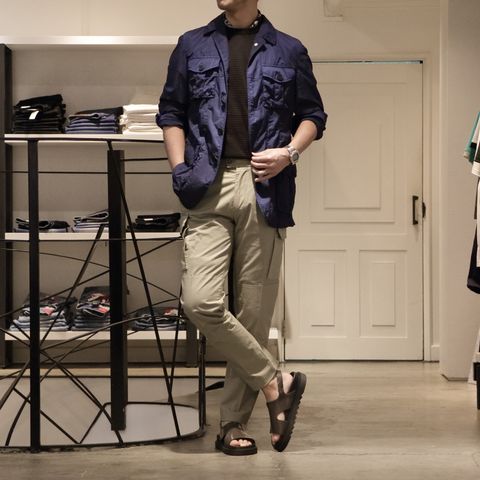 "LBMミリタリージャケット"を使用した大人コーデ