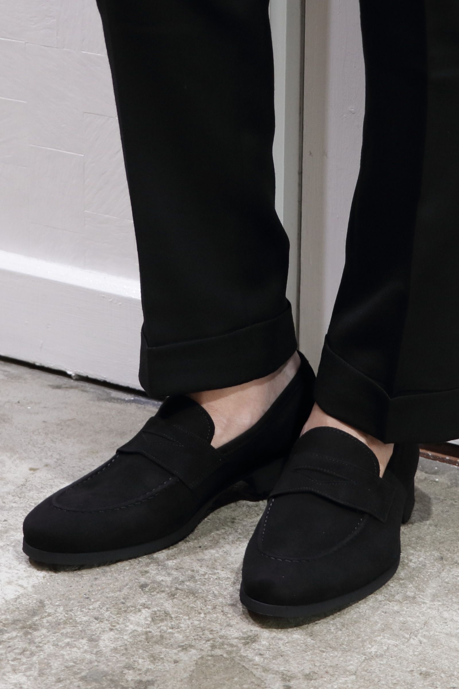 即納新作FERRANTE フェランテ ISEO ブラック 黒 6.5サイズ 靴