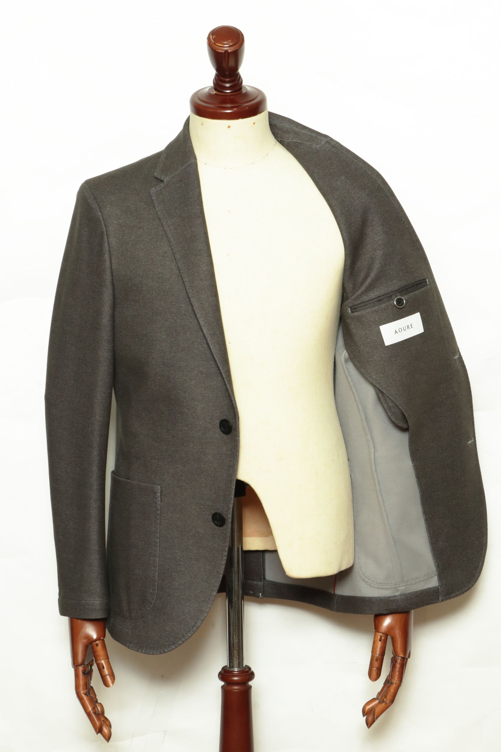 【セットアップあり】"THE FIRST CLASS" CERVINO ウォームジャージ 2B テイラードジャケット / KKI カーキ