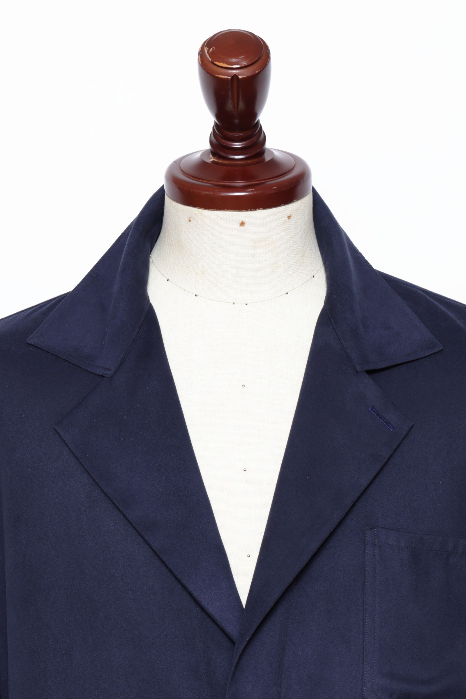 フェイクスエード カバーオール ジャケット / ネイビー