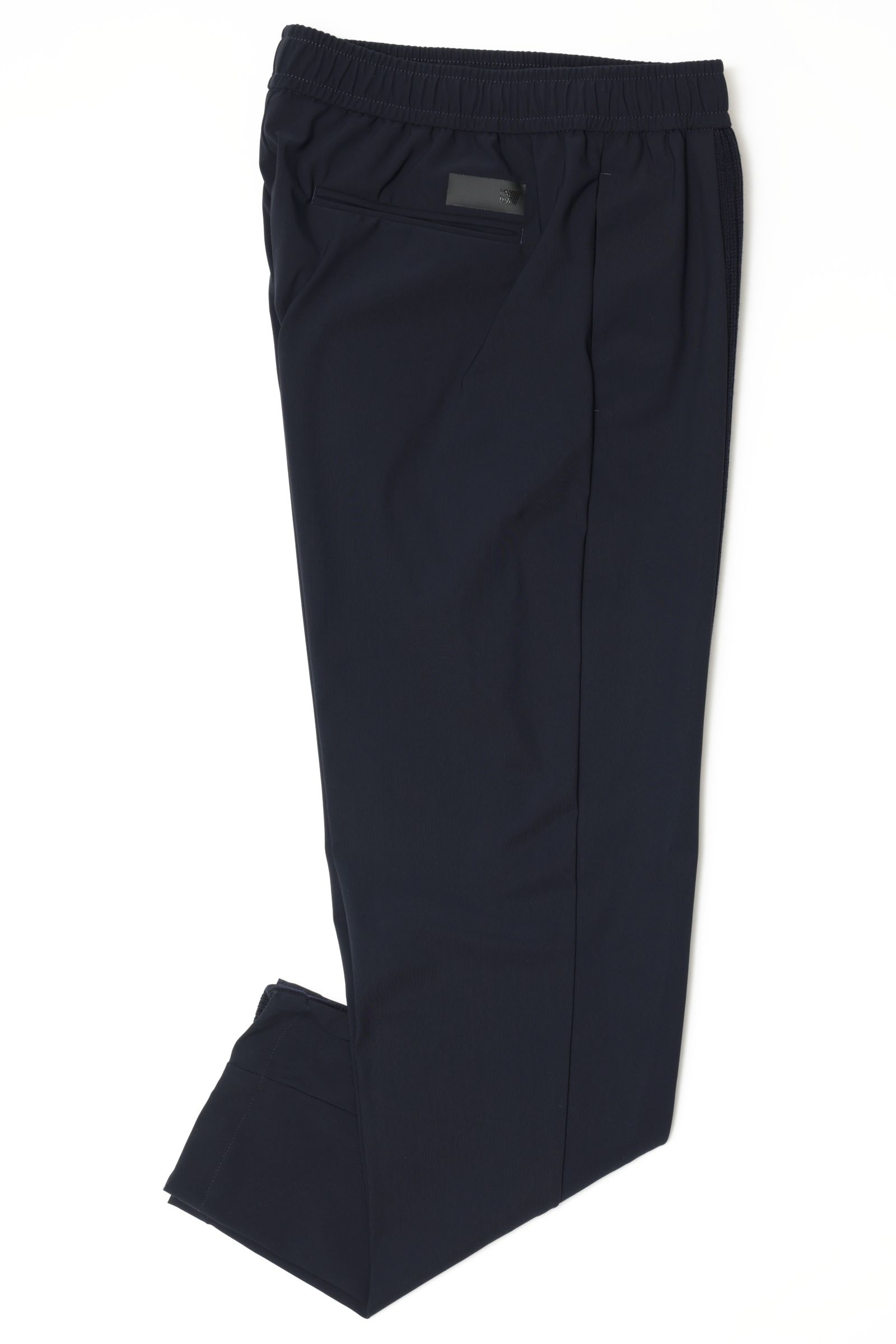 【セットアップあり】JUAN PANTS ハイパーストレッチ ナイロン x リブニット ハイブリッド パンツ / ネイビー