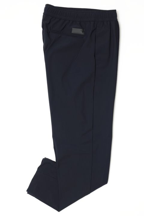 【セットアップあり】JUAN PANTS ハイパーストレッチ ナイロン x リブニット ハイブリッド パンツ / ネイビー