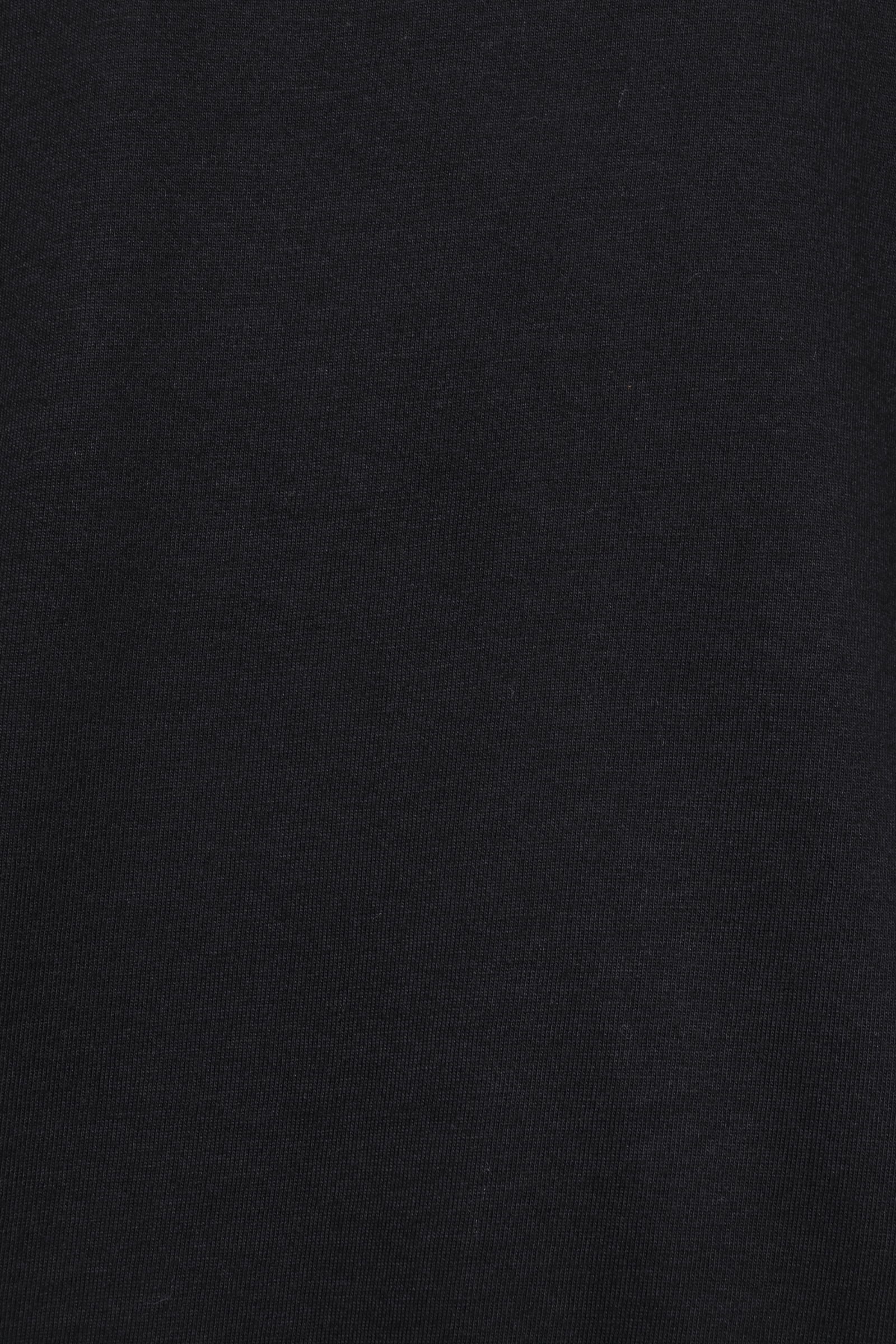 【サイズ50まで】FIANO LUNGO コットン モックネック 長袖 カットソー / ブラック