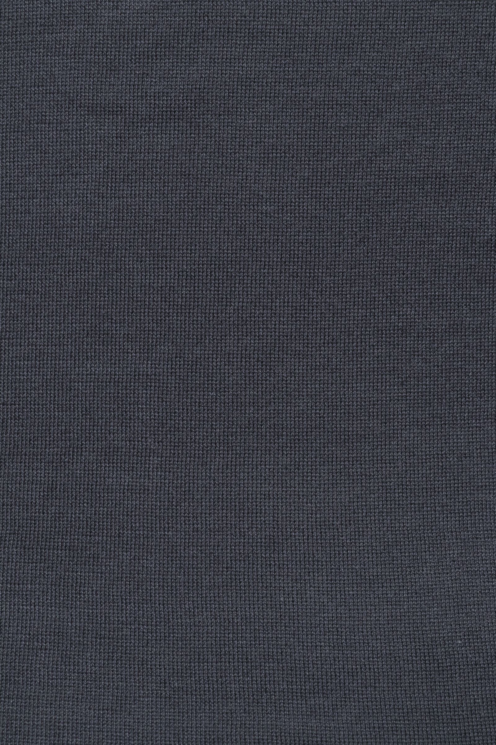WHITCHURCH シーアイランドコットン 30ゲージ Vネック ニットカーディガン  / チャコールグレー GRANITE