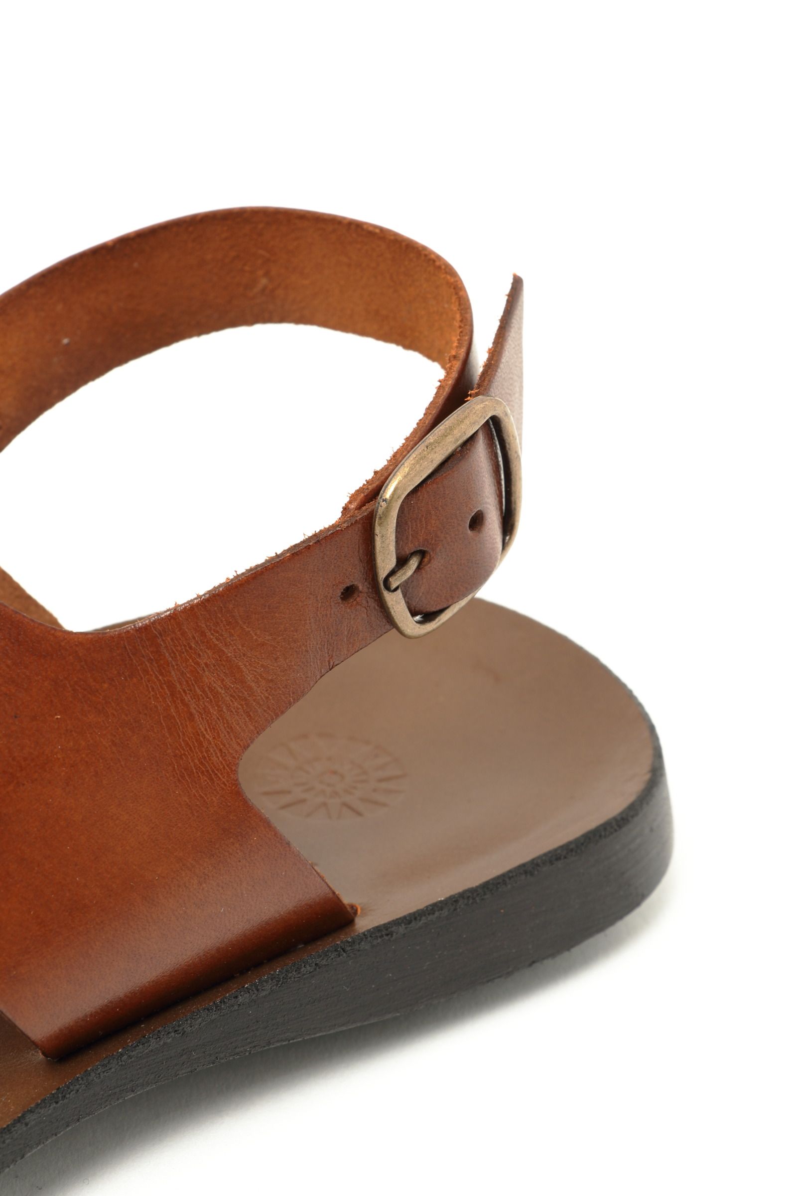 新品未使用】ロシャス ROCHAS ブラウン バックル サンダル