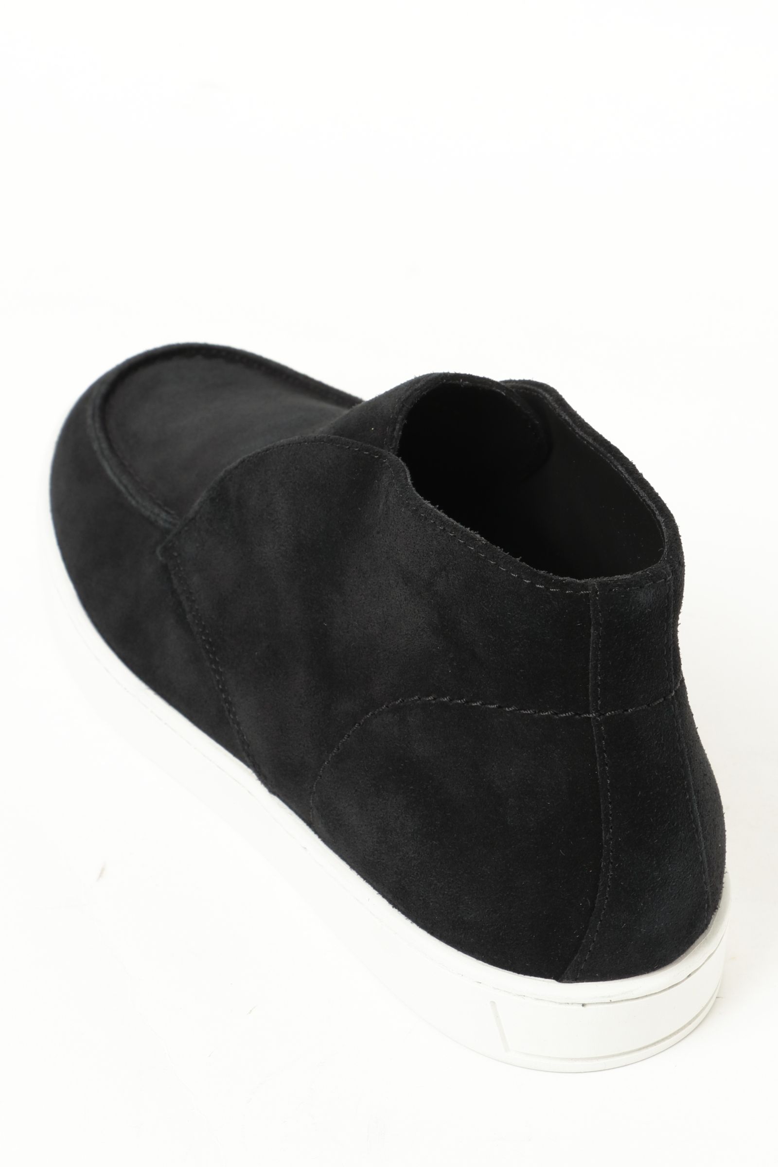 BARTEX M007 スウェード モカシン スリッポン チャッカスニーカー / NERO ブラック