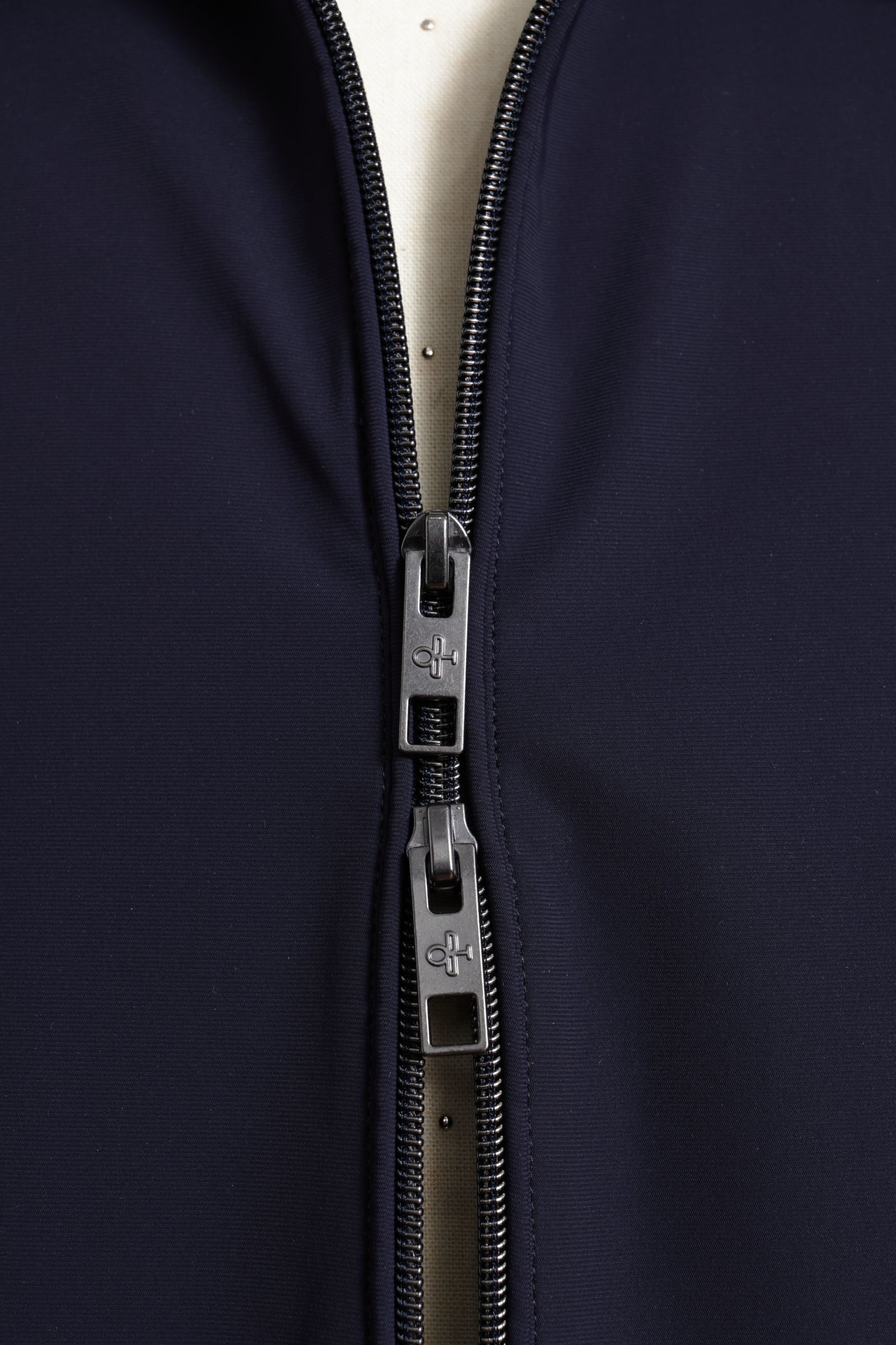 【セットアップあり】ストレッチ ナイロン ジャージ アビエイター ジャケット  / ネイビー