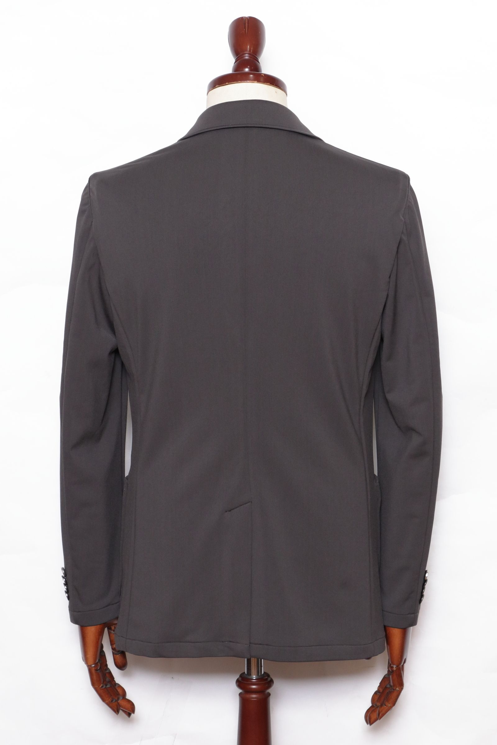 【セットアップあり】MALPENSA  SHINE TRICOT マルペンサシャイントリコ ストレッチナイロン 2B ジャケット / CGRY チャコールグレー