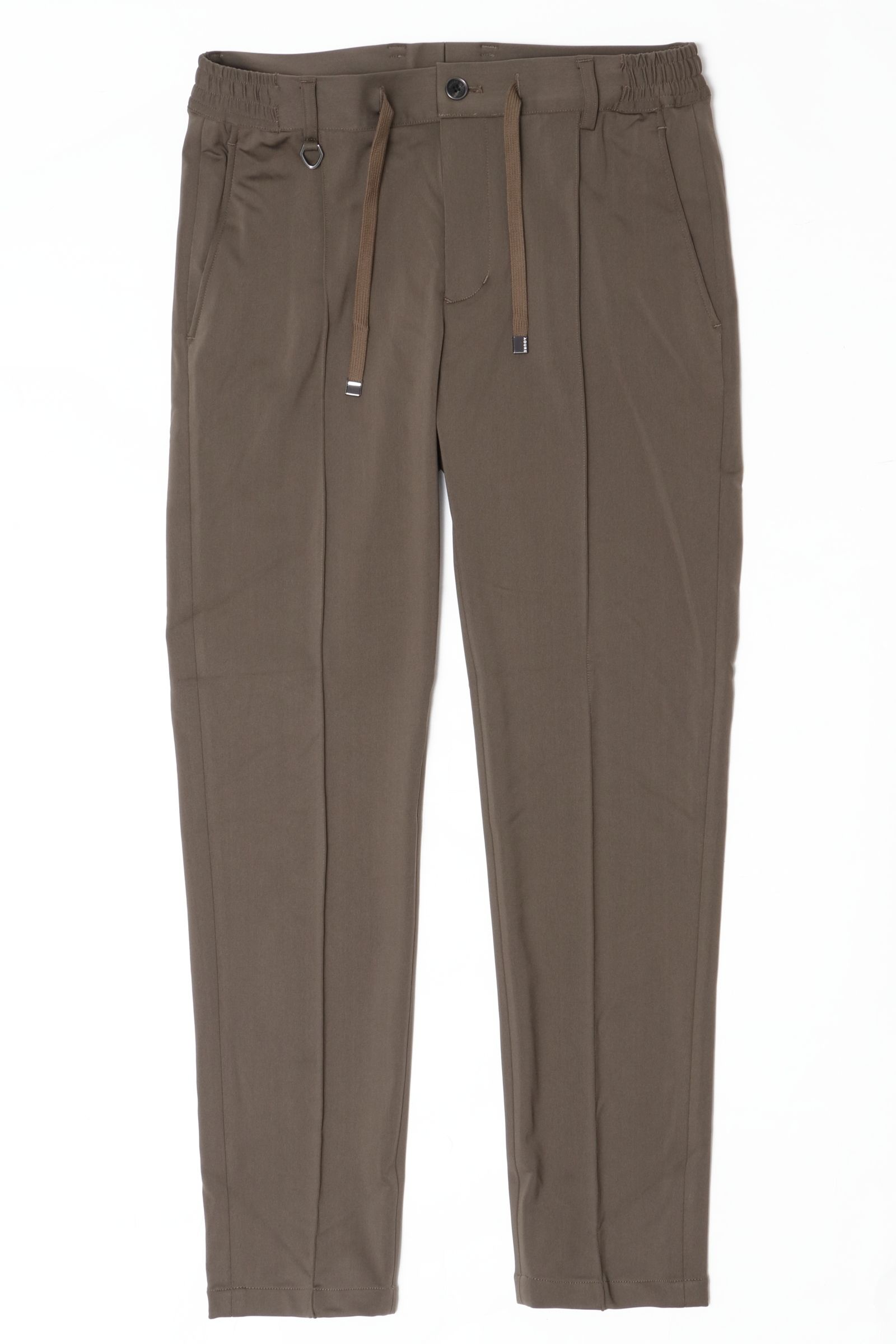 【セットアップあり】MALPENSA SHINE TRICOT マルペンサシャイントリコ ナイロンストレッチ ノープリーツ テーパード イージースラックス / KKI カーキ