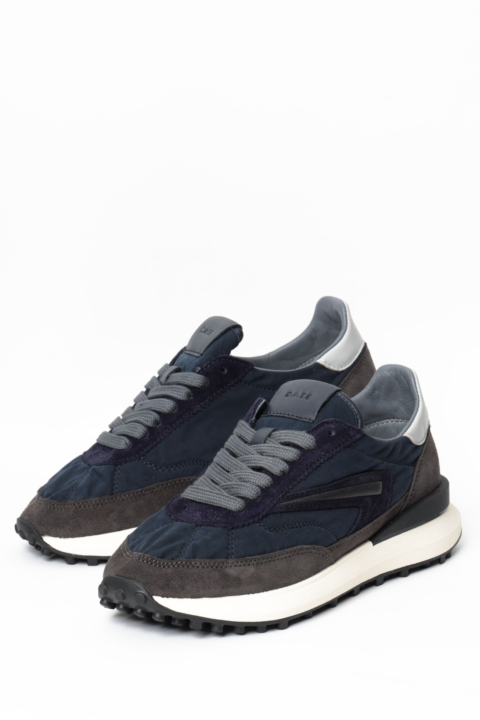 ATHLETA WAX BLUE ナイロン × スウェード ランシュータイプ スニーカー / ネイビー