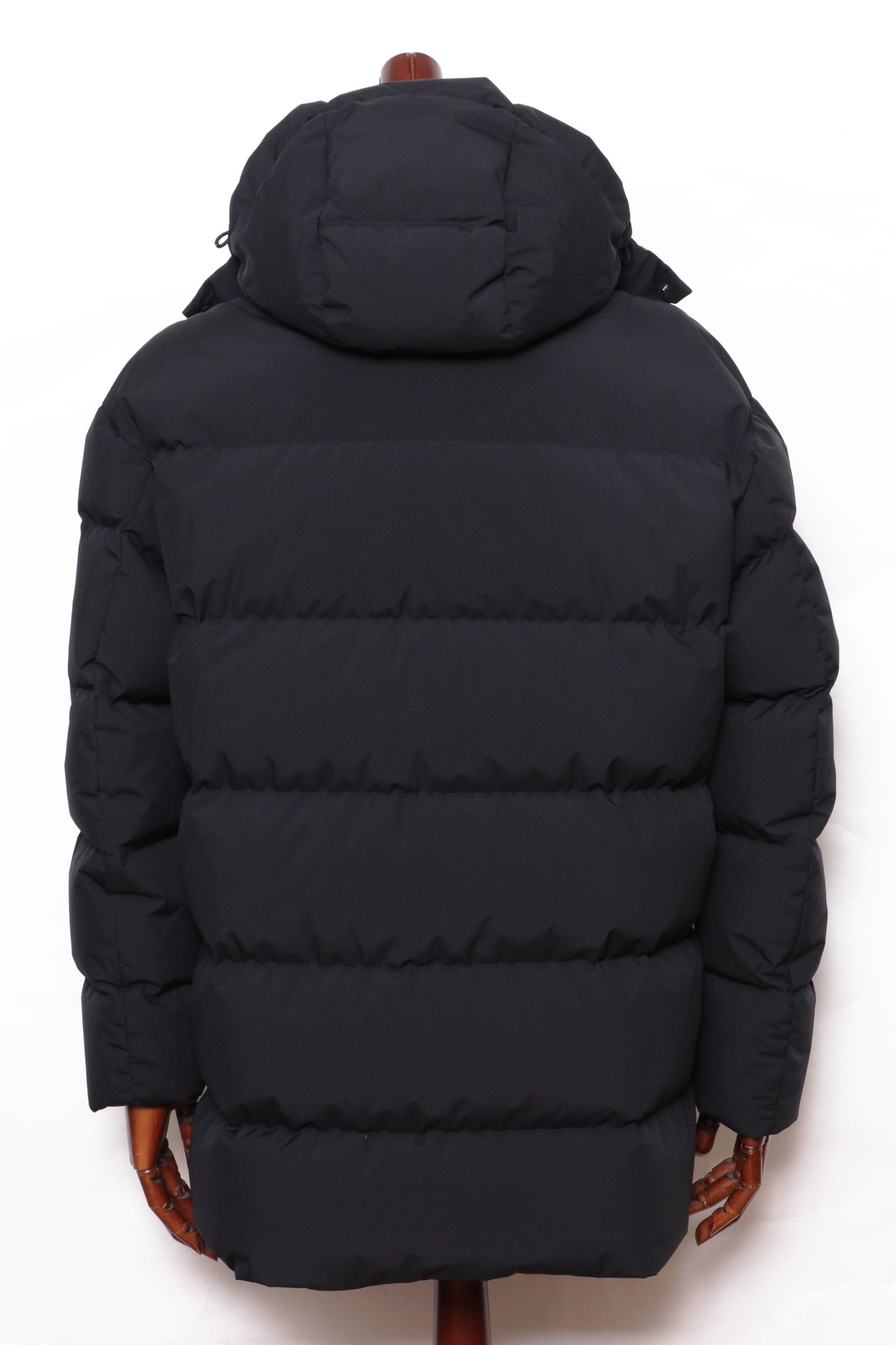 【FUNCTIONAL WARDROBE】 PI001292U  2レイヤーダウンフーディーコート / ブラック 9300