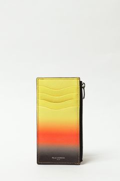 Barcaシリーズ グラデーションプリント シープレザー ミニウォレット / グラデーション