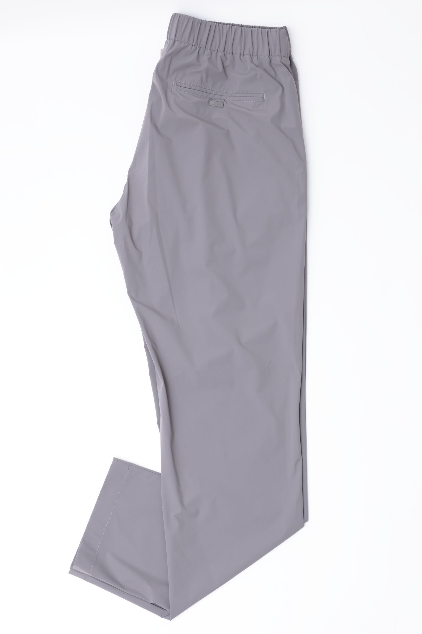 FUNCTIONAL WARDROBE ウォーターレペレント ストレッチナイロン 1プリーツ テーパード シャーリングパンツ / グレー 9444