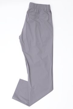 FUNCTIONAL WARDROBE ウォーターレペレント ストレッチナイロン 1プリーツ テーパード シャーリングパンツ / グレー 9444