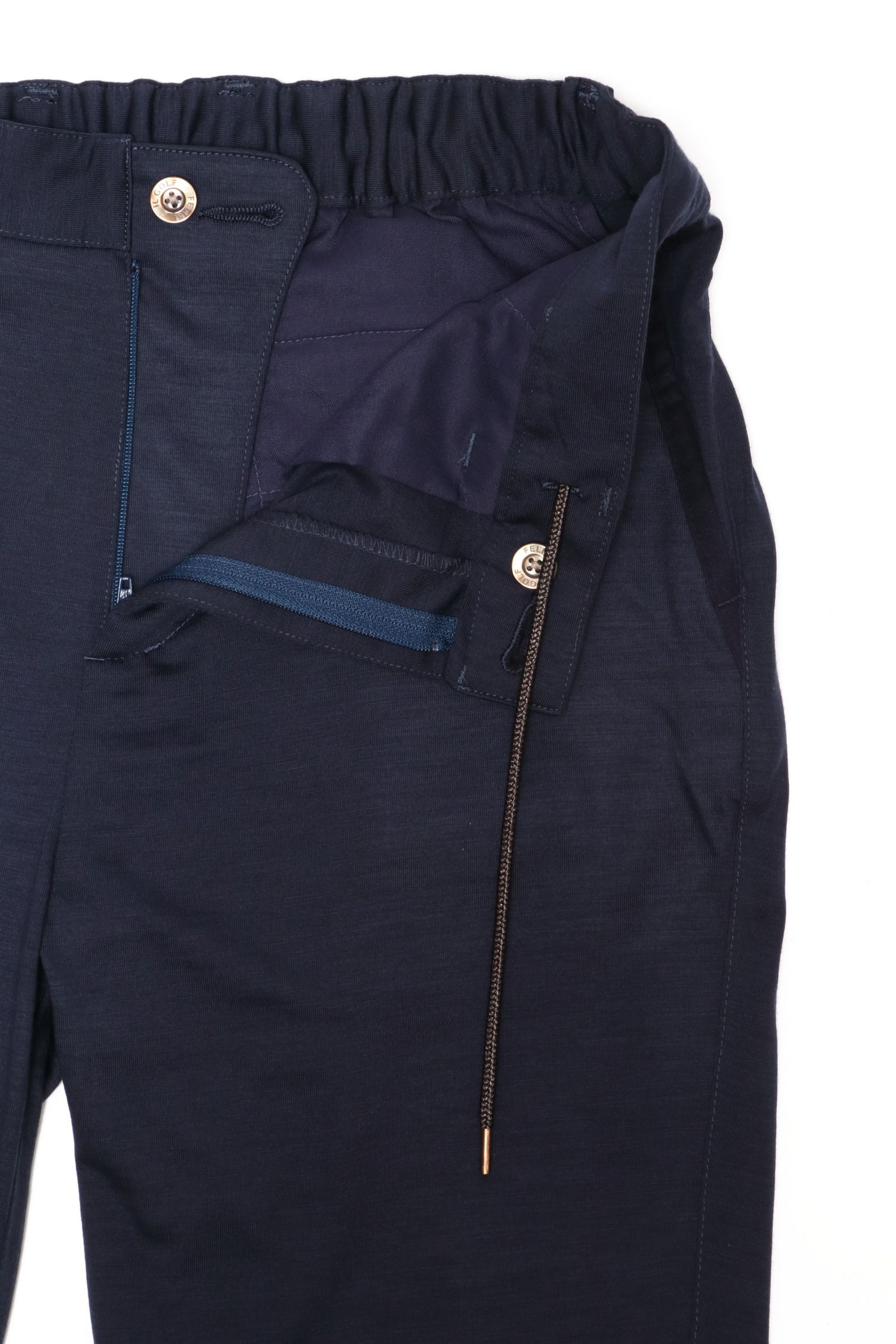【セットアップ】REDA SLIM JOGGER PANTS ストレッチ ウール ジャージ ジョガーパンツ / ネイビー
