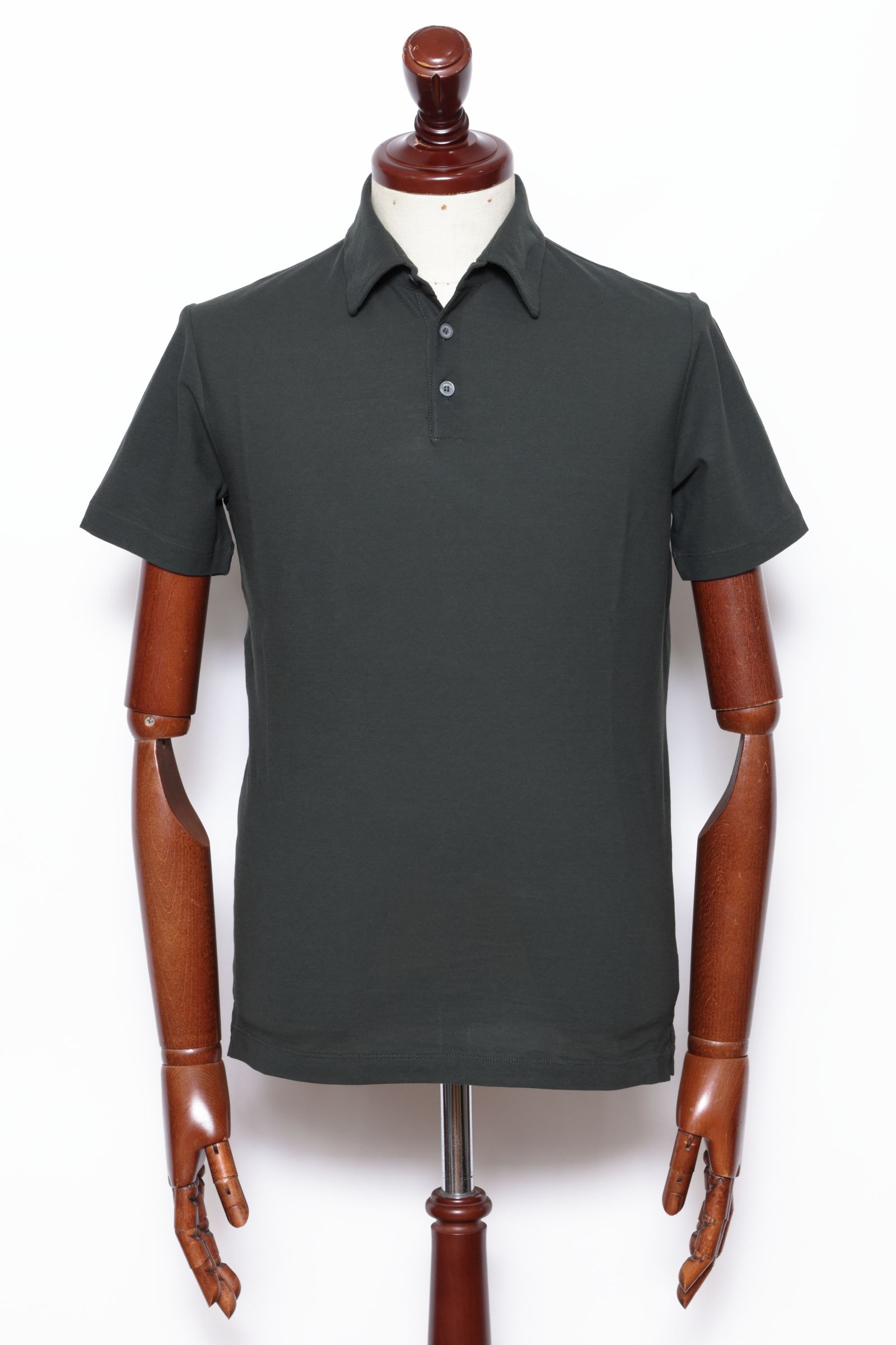 815159 ZG380 アイスコットン 3Bポロシャツ / Z0049 ダークグリーン