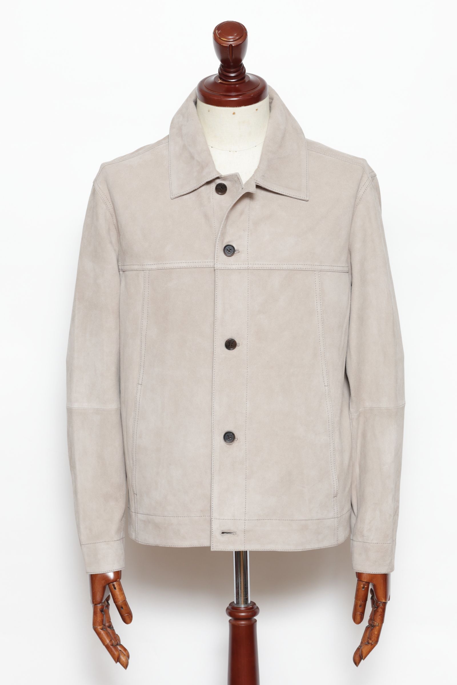 JADEN ゴートスエード Gジャンタイプ シャツジャケット / GRAYTAUPE グレートープ