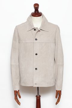JADEN ゴートスエード Gジャンタイプ シャツジャケット / GRAYTAUPE グレートープ