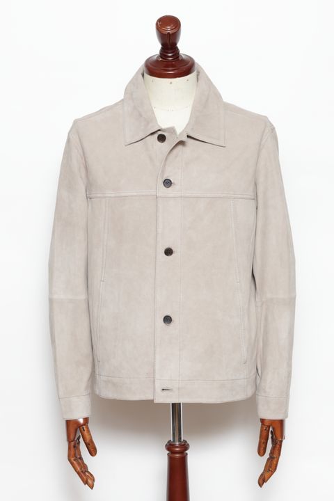 JADEN ゴートスエード Gジャンタイプ シャツジャケット / GRAYTAUPE グレートープ