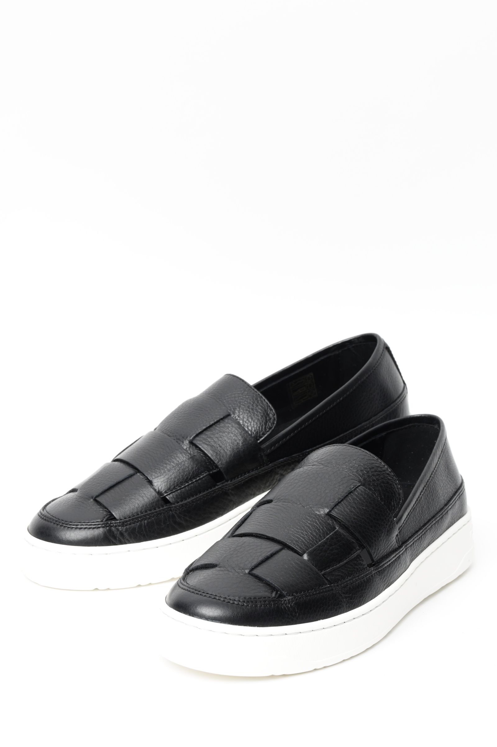 LAYTON SPIDY MOK イタリアンカーフレザー イントレ スリッポンスニーカー / ブラック