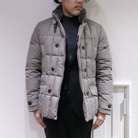 AOURE - アウール ジャージ生地 セットアップ スーツを使用したビジネススタイル