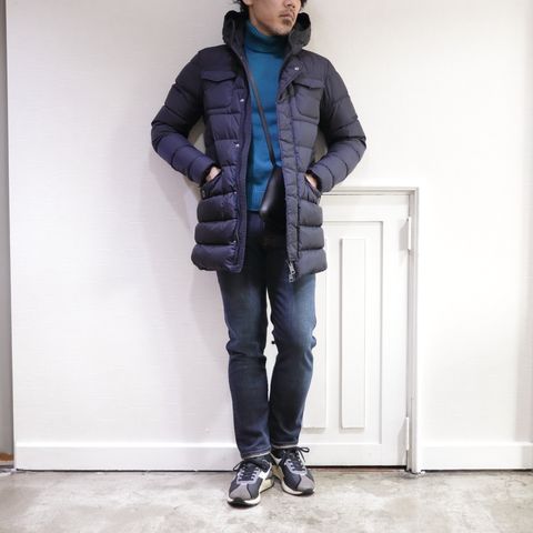 HERNO - ヘルノ ダウンコートを使用したカジュアルスタイル