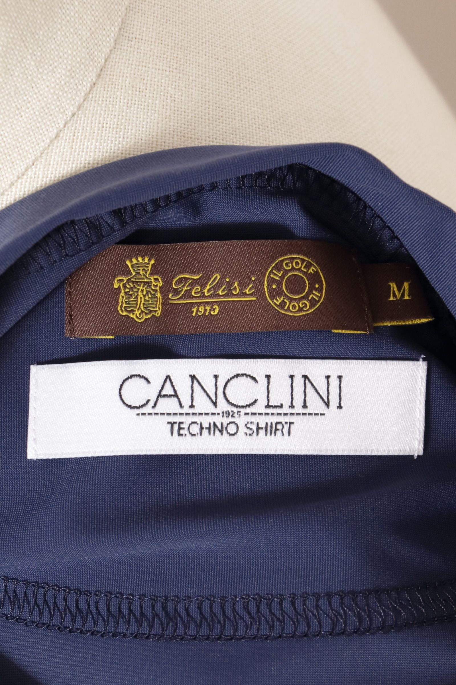 CANCLINI HIGHNECK SHIRT テクノナイロンジャージー 長袖ハイネック / ホワイト